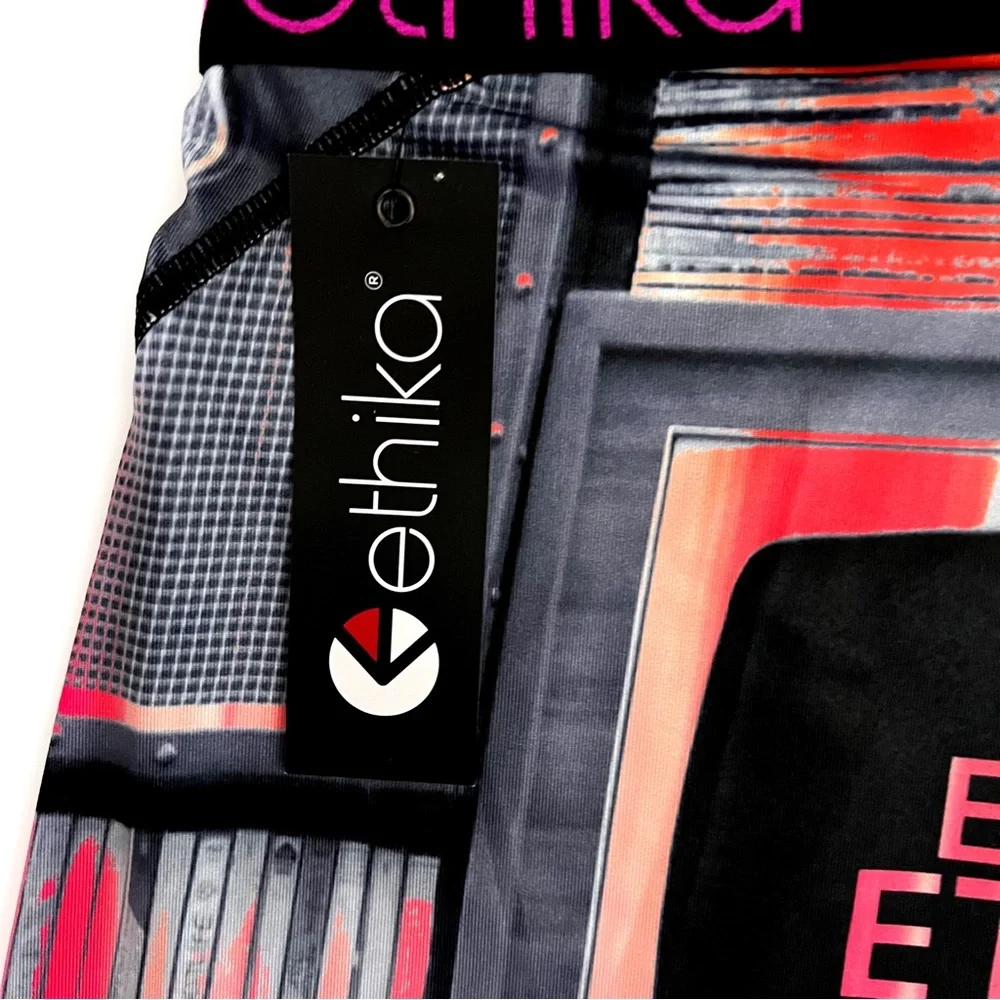 Ethika Boxer Briefs Mens Medium Underwear Retro VHS Tapes Black Pink The Staple
